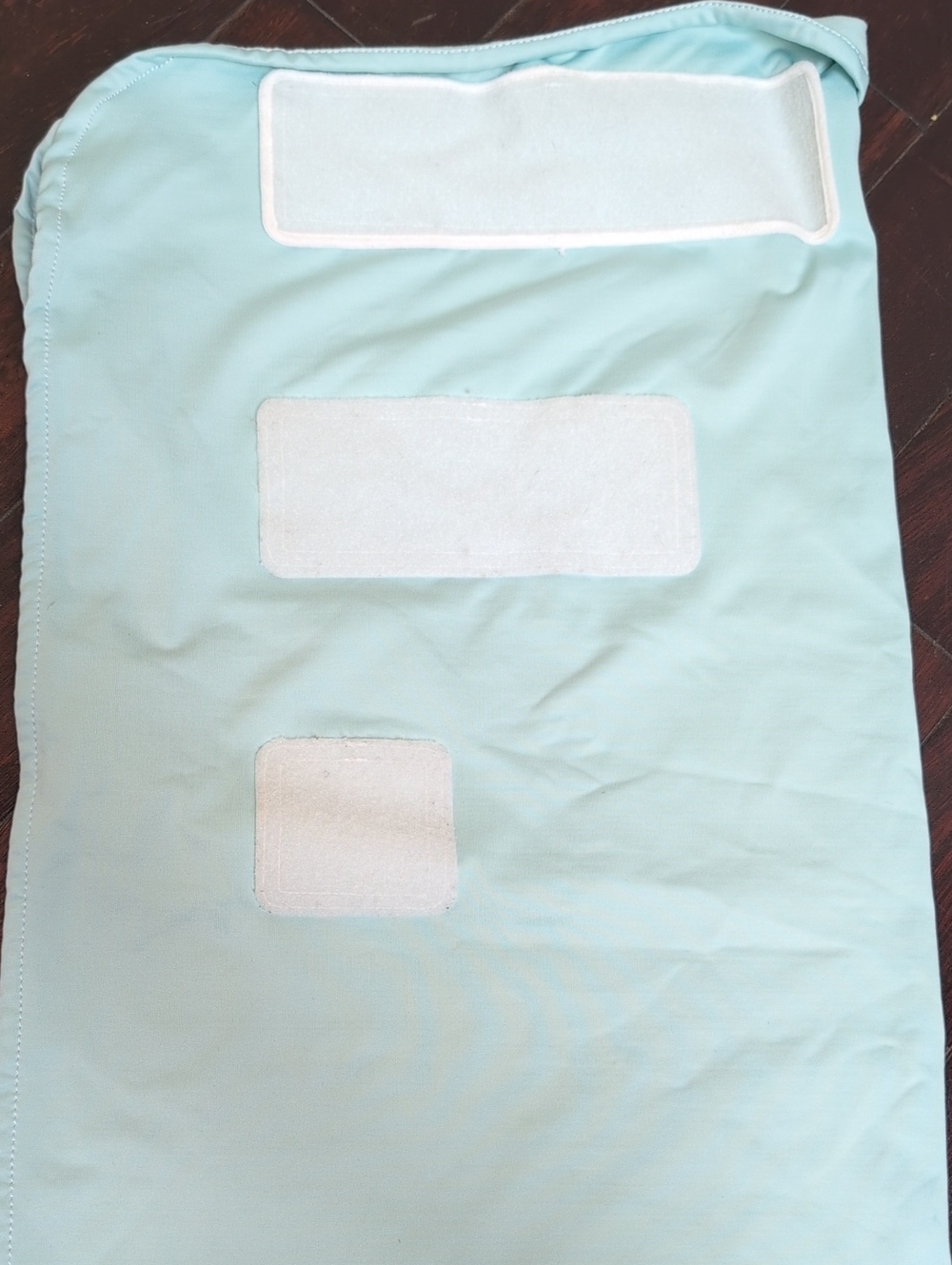 The Ollie Velcro baby swaddle - Light Blue - Picture 3 of 5